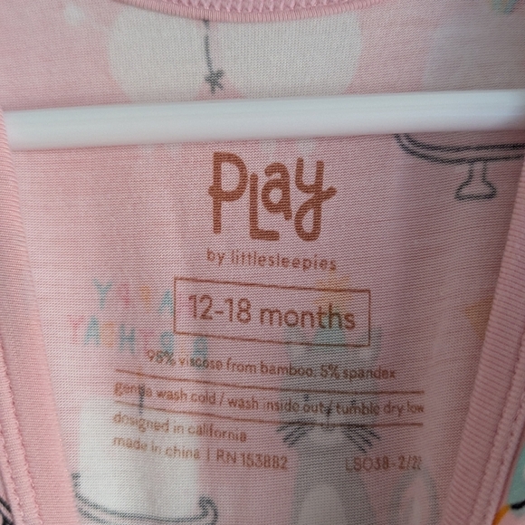 Play By Little Sleepies Birthday Animals Twirl Dress Bodysuit - Picture 5 of 5